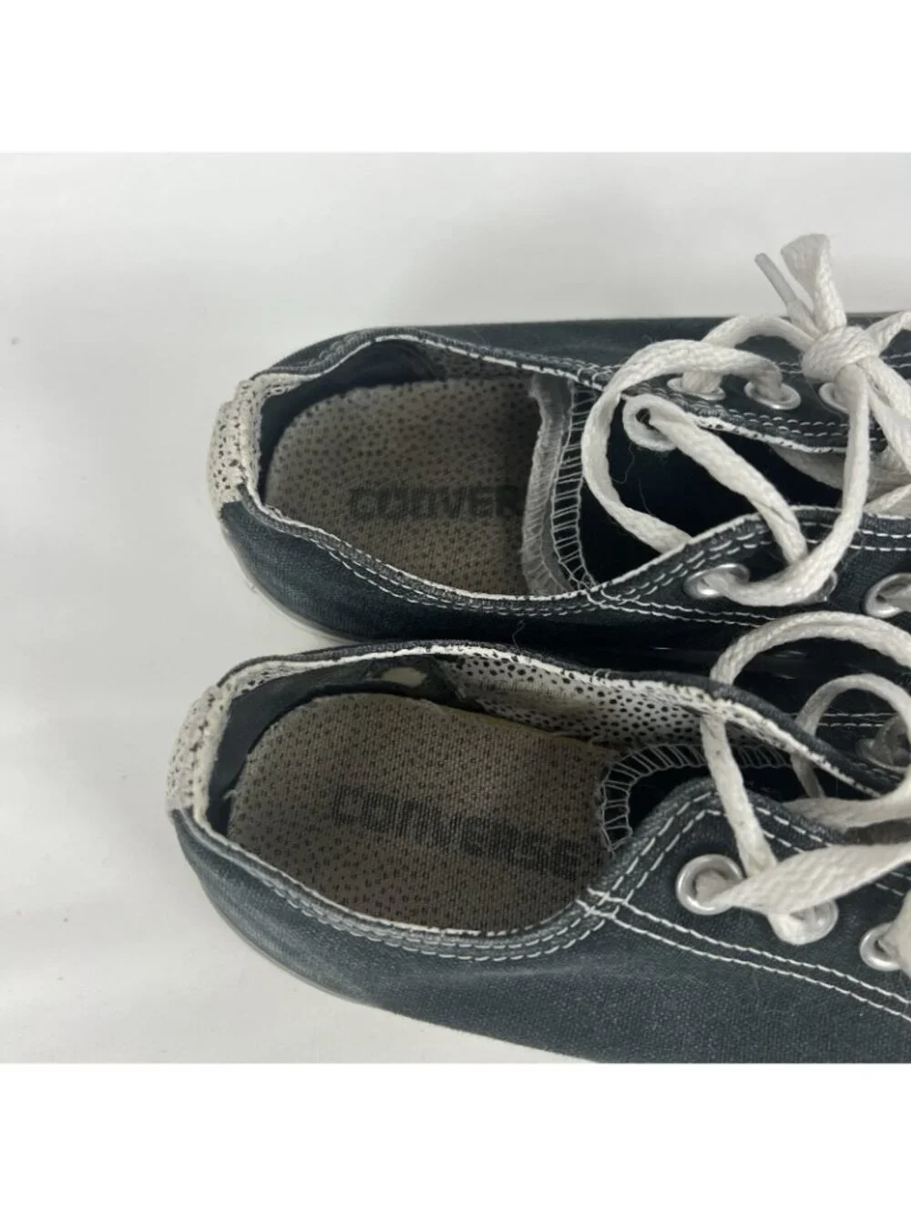 VTG Converse All Stars Black Low-Top Canvas Sneakers Shoes Women’s 8